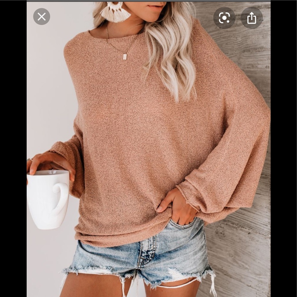 Chllaxin' Dolman knit sweater- Colour Ginger.